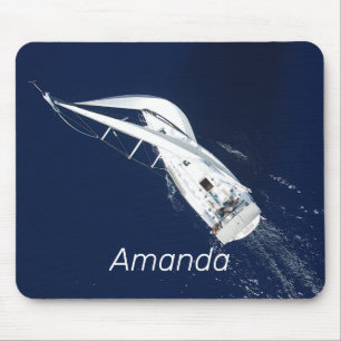 Sailing Freedom Bird's Eye Uitzicht Muismat