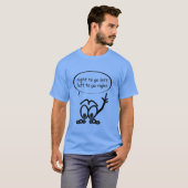 Sailing Funny Droite Instruction T-shirt gauche (Devant entier)