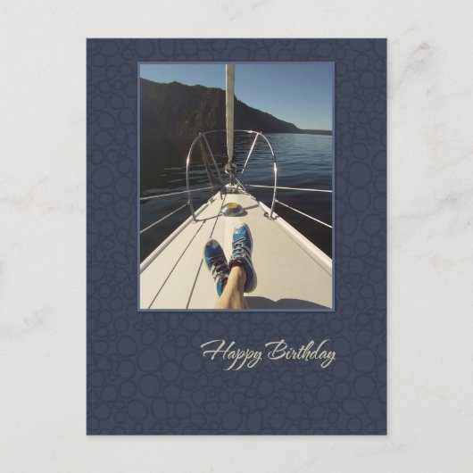 Sailing Happy Birthday Briefkaart (Voorkant)