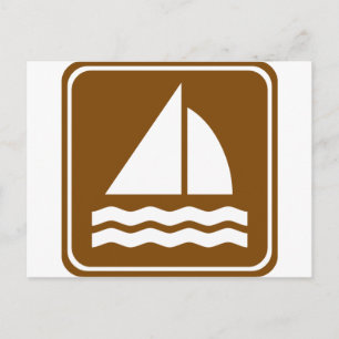 Sailing Highway Sign Briefkaart