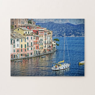 Sailing in Portofino - Italy Holiday-11x14-252 PC Legpuzzel