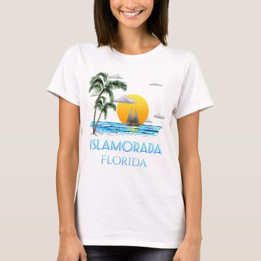 Sailing Islamorada Florida Keys T-shirt (Voorkant)