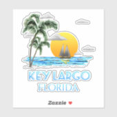 Sailing Key Largo Florida Keys Sticker (Vel)