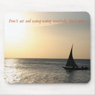 Sailing naar de Sunset - Mousepad Muismat