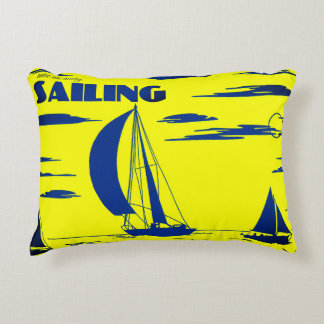 "Sailing" Ocean Art Pillow Accent Kussen