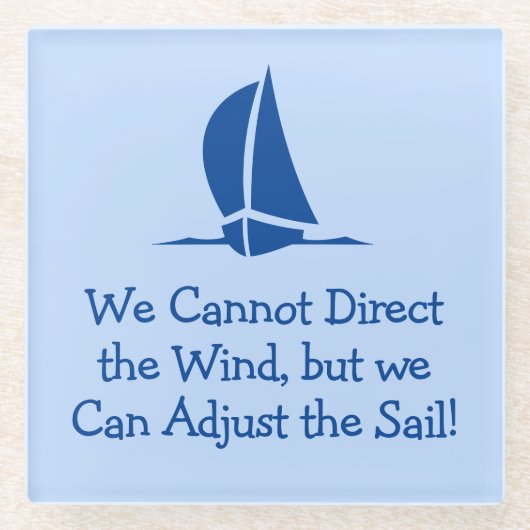 Sailing of Yachting Thed Glazen Onderzetter (Voorkant)