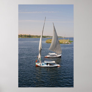 Sailing op de Nijl in Egypte Poster
