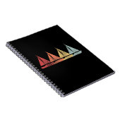Sailing Sail Boat Retro Notitieboek (Rechterzijde)