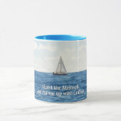 Sailing Sailboat Art Fun Coffee Mok Cup (Midden)