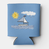 Sailing Sailboat Summer Days Blikjeskoeler (Voorkant)