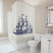  Sailing Ship Shower Curtain Douchegordijn (In situ)