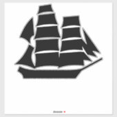 Sailing Ship Sticker (Vel)