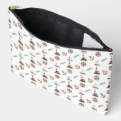 Sailing Small Pattern Kleur op Wit Etui (Open)