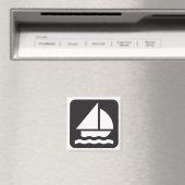 Sailing Symbool Magnet Magneet (Insitu (Vaatwasser))