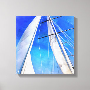 Sailing Unties the Knots of My Mind Artistic Riggi Canvas Afdruk