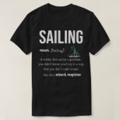 Sailing van cadeautjes op reis naar de catamaraans t-shirt (Design voorkant)