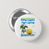 Sailing van de Britse Maagdeneilanden Ronde Button 5,7 Cm (Voorkant /achterkant)