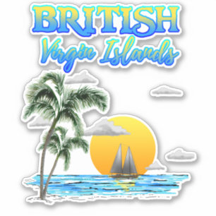 Sailing van de Britse Maagdeneilanden Sticker