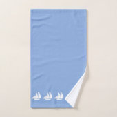 Sailing van jachten op Light Sky Blue Bad Handdoek (Handdoek)