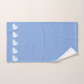 Sailing van jachten op Light Sky Blue Bad Handdoek (Handdoek)