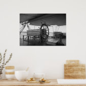 Sailing van stuurwiel poster (Keuken)