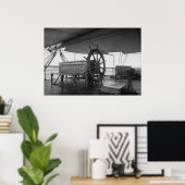 Sailing van stuurwiel poster (Thuiskantoor)