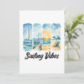 Sailing Vibes - Voel de oceaan Kaart (Staand voorkant)