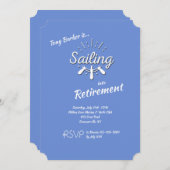 Sailing Word-uitnodiging - Kies Achtergrondkleur Kaart (Voorkant / Achterkant)