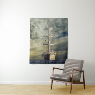 Sailingslagschip Wandkleed