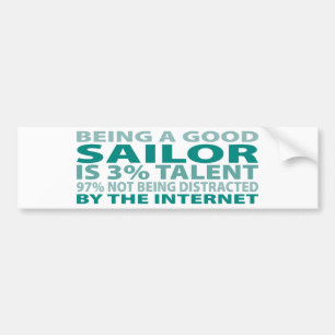 Sailor 3% Talent Bumpersticker