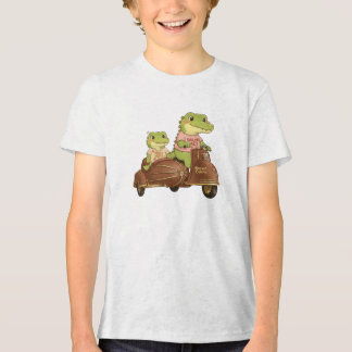 Sailor Ace en Eerste Stuurman Gator Duo - Retro Av Tri-Blend Shirt