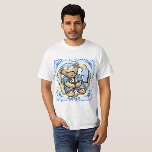 Sailor Bear 1 An, t-shirts (Devant entier)