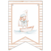 Sailor Bear Tan Stripe Anniversaire Drapeaux de Bu (Premier drapeau)