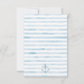Sailor Beer Blue Stripe Raffle Ticket Insert Kaart (Achterkant)