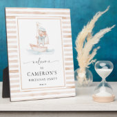 Sailor Beer Tan Stripe Welkom Fotoplaat (Zijkant)