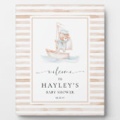 Sailor Beer Tan Stripe Welkom Fotoplaat (Voorkant)