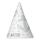 Sailor Birthday Party - Kleur uw eigen Pet Feesthoedjes (Rechts)