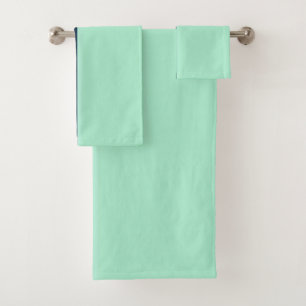 Sailor Blue en Mint Bad Handdoek