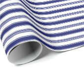 Sailor Blue & White Stripe (kleinschalig) Cadeaupapier (Rol Hoek)