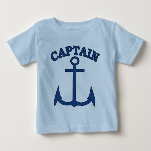 Sailor Capitaine Ancre Bleue Baby Boy T-shirt (Devant)