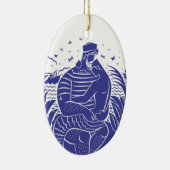 Sailor Dad O Keramisch Ornament (Rechts)