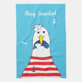 Sailor Ex Mariner Seagull Character (in ruste) Theedoek (Verticaal)