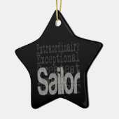 Sailor Extraordinaire Keramisch Ornament (Links)