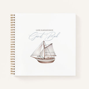Sailor Guest Book Nautical Baby shower Notitieboek