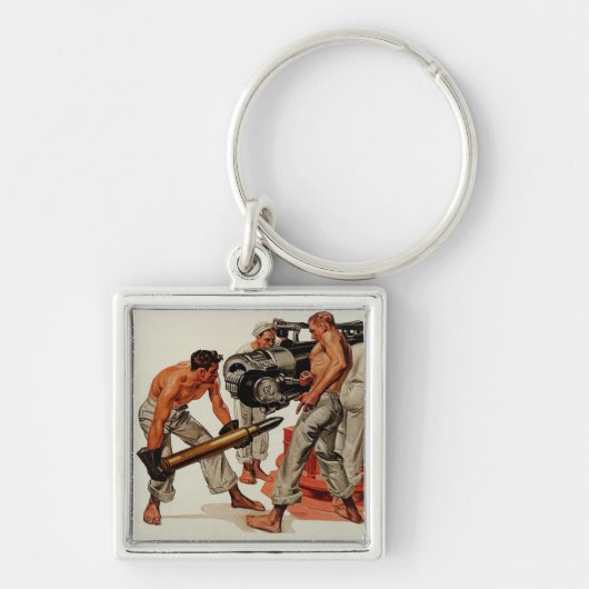 Sailor Hunks Lost het grote Pistool Sleutelhanger (Voorkant)