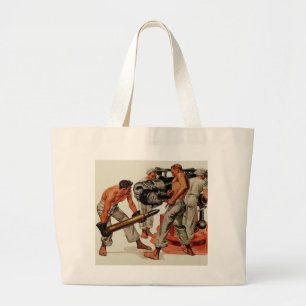 Sailor Hunks Lost het grote Pistool Tote Bag