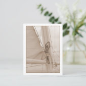 Sailor in het Briefkaart Rigging Sepia (Staand voorkant)