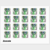 Sailor Jupiter Thunder Oak Evolution Vierkante Sticker (Vel)
