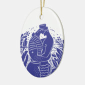 Sailor Kiss Keramisch Ornament (Links)