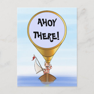 Sailor met telescoopgroet briefkaart